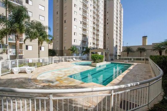Área comum - Piscina de apartamento para alugar com 2 quartos, 55m² em Jardim Iraja, São Bernardo do Campo