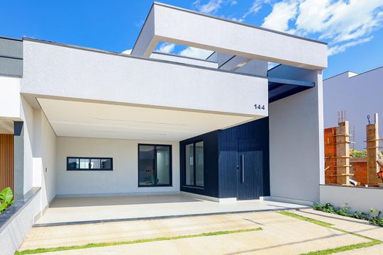 Fachada de casa de condomínio à venda com 3 quartos, 134m² em Cidade Nova Ii, Indaiatuba