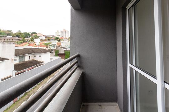 Varanda da sala de apartamento à venda com 2 quartos, 42m² em Vila Rosalia, Guarulhos