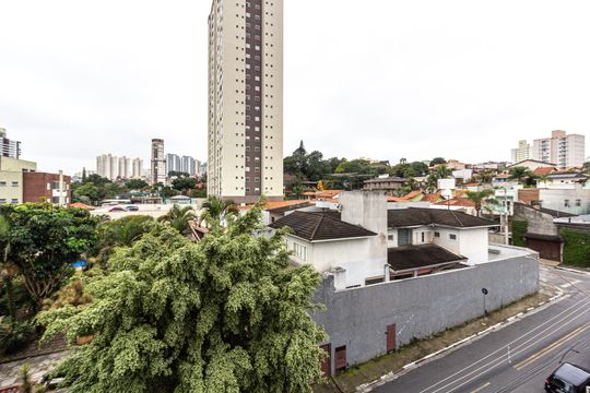 Vista da varanda da sala de apartamento à venda com 2 quartos, 42m² em Vila Rosalia, Guarulhos