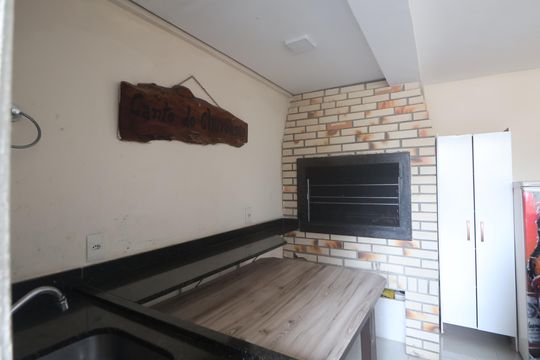 Área comum - Churrasqueira de casa para alugar com 1 quarto, 56m² em Vila Vista Alegre, Cachoeirinha