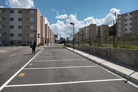 Área externa de apartamento para alugar com 2 quartos, 48m² em Nacional, Contagem