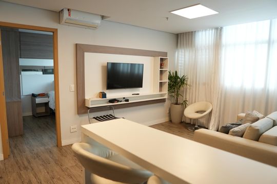 Sala de apartamento para alugar com 1 quarto, 63m² em Coracao de Jesus, Belo Horizonte