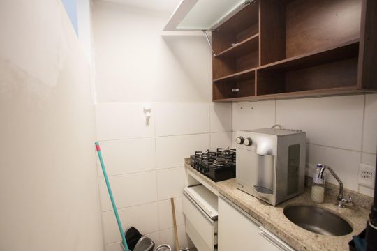 Cozinha de kitnet/studio para alugar com 1 quarto, 70m² em Pechincha, Rio de Janeiro