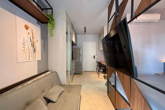 Sala  de kitnet/studio à venda com 1 quarto, 29m² em Vila Clementino, São Paulo