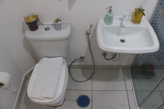 Banheiro de apartamento para alugar com 1 quarto, 82m² em Santa Cecilia, São Paulo
