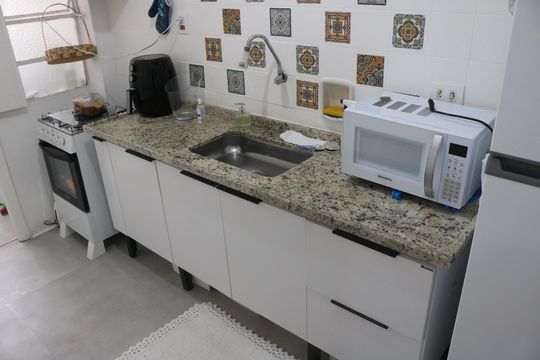 Cozinha de apartamento para alugar com 1 quarto, 82m² em Santa Cecilia, São Paulo