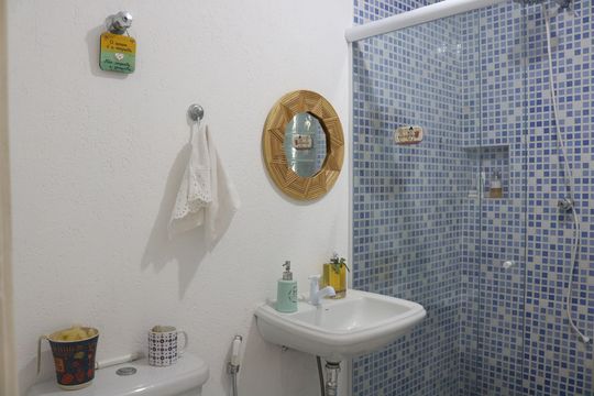 Banheiro de apartamento para alugar com 1 quarto, 82m² em Santa Cecilia, São Paulo