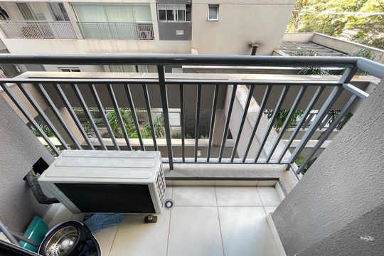 Varanda da sa de apartamento para alugar com 1 quarto, 26m² em Butantã, São Paulo