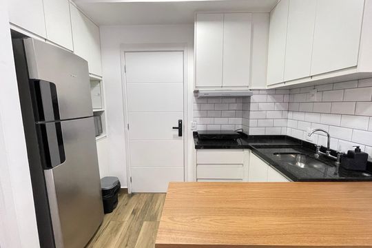 Cozinha  de apartamento para alugar com 1 quarto, 26m² em Butantã, São Paulo