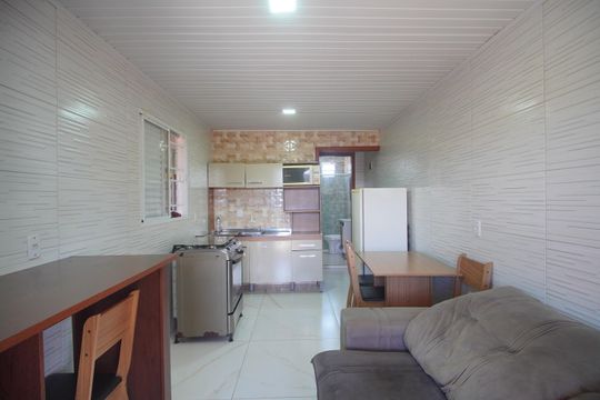 Sala/Cozinha de apartamento para alugar com 1 quarto, 54m² em Feitoria, São Leopoldo