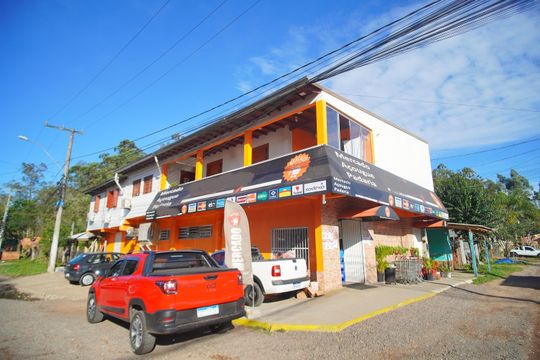fachada de apartamento para alugar com 1 quarto, 54m² em Feitoria, São Leopoldo