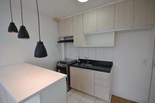 Cozinha de apartamento para alugar com 2 quartos, 38m² em Vila Butantã, São Paulo