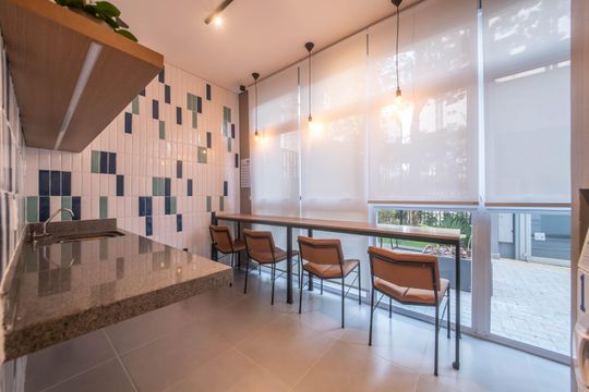 Area Comum de apartamento à venda com 1 quarto, 27m² em Campo Belo, São Paulo