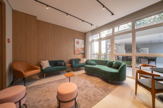 Area Comum de apartamento à venda com 1 quarto, 27m² em Campo Belo, São Paulo