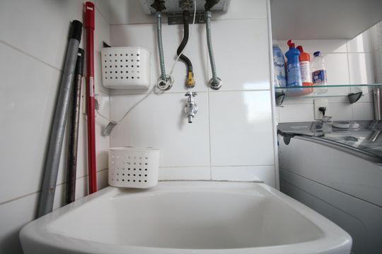 Área de Serviço de apartamento à venda com 2 quartos, 73m² em Jardim Henriqueta, Taboão da Serra