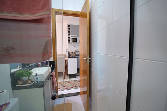 Banheiro de apartamento à venda com 2 quartos, 47m² em Ermelino Matarazzo, São Paulo