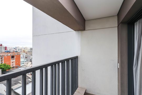 Varanda de kitnet/studio para alugar com 1 quarto, 24m² em Liberdade, São Paulo