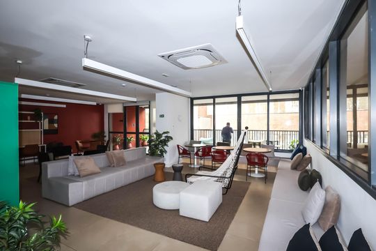 Área de convivência de kitnet/studio para alugar com 1 quarto, 19m² em Liberdade, São Paulo