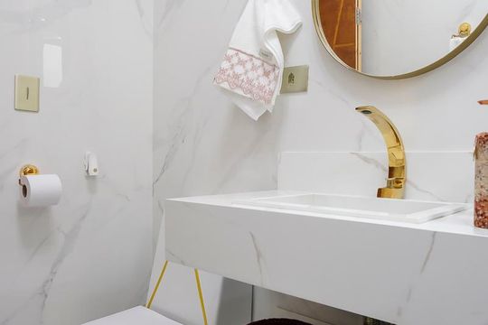 Banheiro de casa para alugar com 3 quartos, 200m² em Rudge Ramos, São Bernardo do Campo