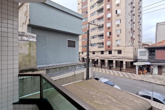 Varanda da Sala - 1º Piso de casa para alugar com 3 quartos, 174m² em Embaré, Santos
