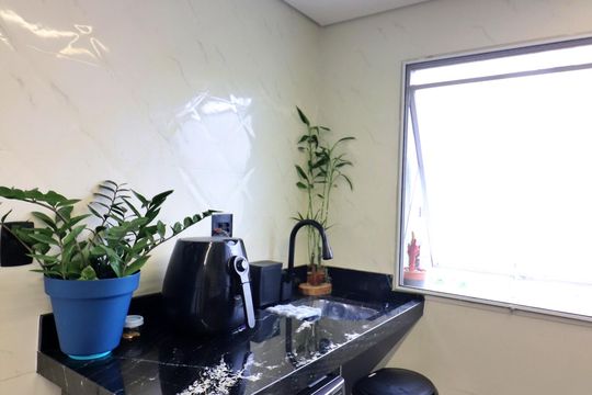 Cozinha e Área de Serviço de apartamento à venda com 2 quartos, 87m² em Parque Terra Nova, São Bernardo do Campo