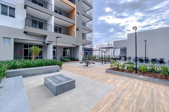 Área comum de kitnet/studio para alugar com 1 quarto, 23m² em Belenzinho, São Paulo