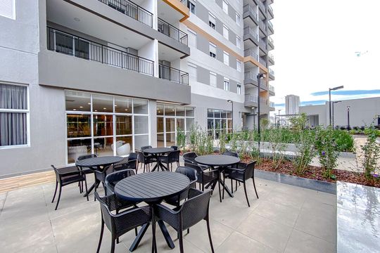 Área comum - Churrasqueira de kitnet/studio para alugar com 1 quarto, 23m² em Belenzinho, São Paulo