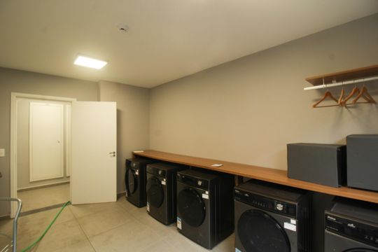 Area comum - lavanderia de kitnet/studio para alugar com 1 quarto, 17m² em Vila Arcadia, São Paulo