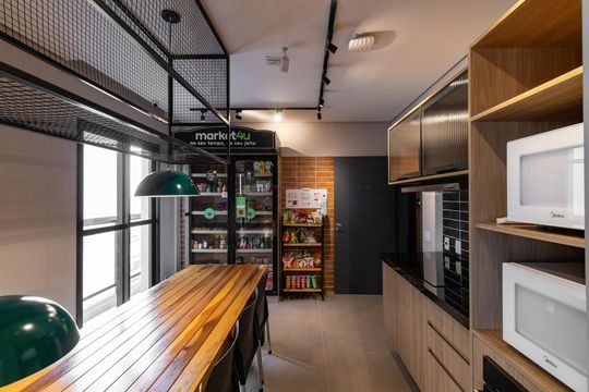 Área comum de kitnet/studio para alugar com 1 quarto, 25m² em Perdizes, São Paulo