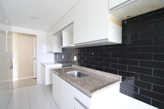 Cozinha de apartamento à venda com 3 quartos, 66m² em Pechincha, Rio de Janeiro