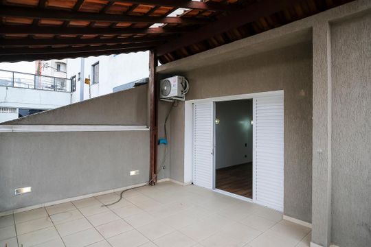 Varanda da suíte 1 de casa à venda com 3 quartos, 127m² em Vila Caminho do Mar, São Bernardo do Campo