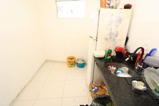 Cozinha/Área de serviço de apartamento para alugar com 1 quarto, 30m² em São Cristóvão, Salvador