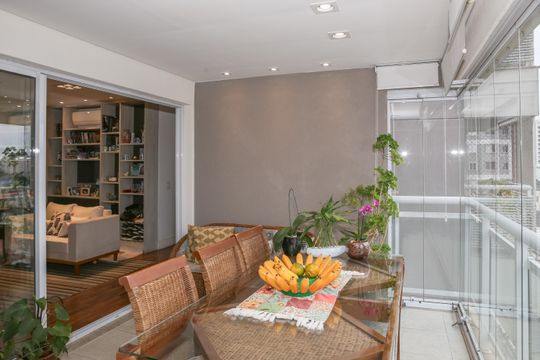 Varanda Gourmet de apartamento à venda com 2 quartos, 91m² em Água Branca, São Paulo