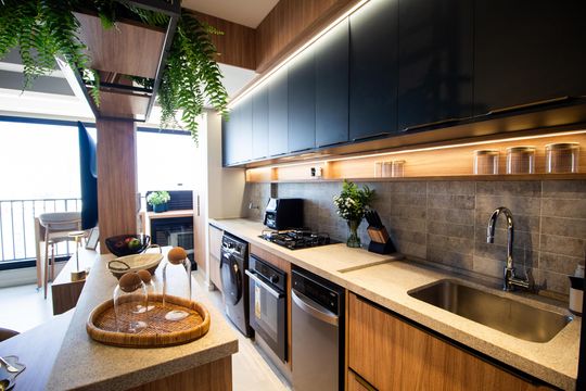 Área de Serviço de apartamento para alugar com 1 quarto, 45m² em Parque Campolim, Sorocaba