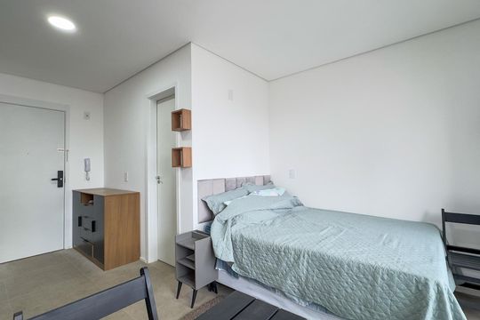Studio de kitnet/studio para alugar com 1 quarto, 27m² em Santo Amaro, São Paulo