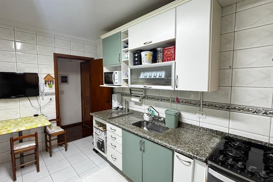 Cozinha de apartamento à venda com 3 quartos, 115m² em Campestre, Santo André
