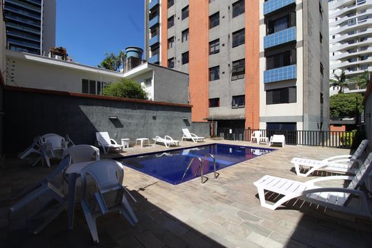 Área Comum - Piscina de apartamento à venda com 3 quartos, 115m² em Vila Olímpia, São Paulo