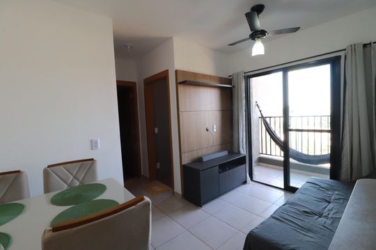 SALA de apartamento para alugar com 2 quartos, 49m² em Bonfim Paulista, Ribeirão Preto