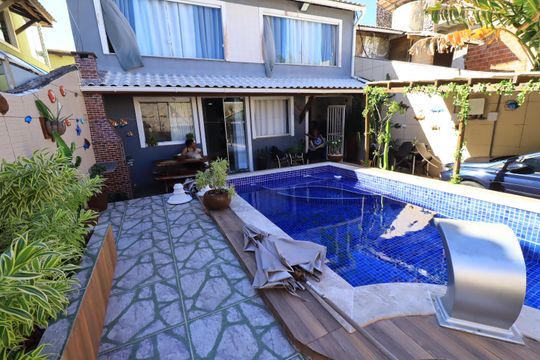 Área comum - Piscina de casa para alugar com 3 quartos, 100m² em Stella Maris, Salvador