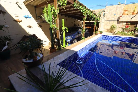 Área comum - Piscina de casa para alugar com 3 quartos, 100m² em Stella Maris, Salvador