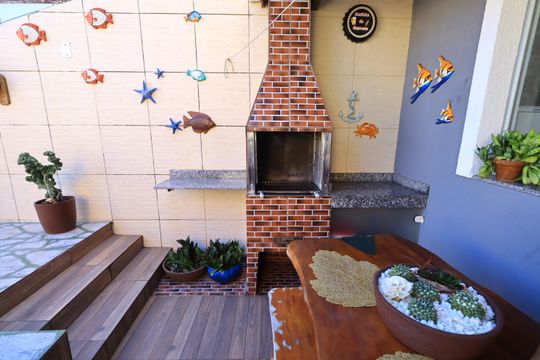 Área comum - Churrasqueira de casa para alugar com 3 quartos, 100m² em Stella Maris, Salvador