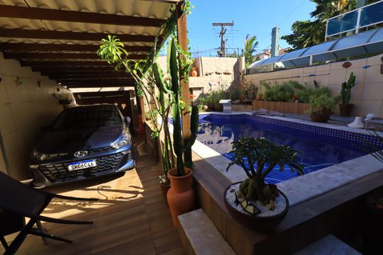 Área comum - Piscina de casa para alugar com 3 quartos, 100m² em Stella Maris, Salvador