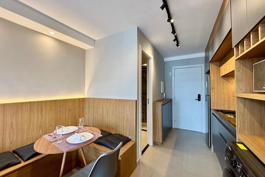 Studio de kitnet/studio para alugar com 1 quarto, 25m² em Pinheiros, São Paulo