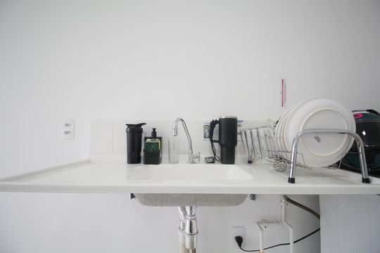 Sala/Cozinha de apartamento para alugar com 1 quarto, 28m² em Morumbi, São Paulo