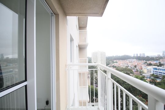 Varanda da Sala de apartamento para alugar com 1 quarto, 28m² em Morumbi, São Paulo