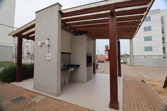 Área comum - Churrasqueira de apartamento à venda com 2 quartos, 44m² em Estância Velha, Canoas