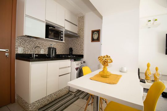 Cozinha e Área de Serviço de apartamento para alugar com 1 quarto, 40m² em Setor de Grandes Áreas Norte 915, Brasília