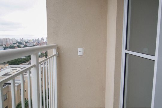 Varanda da Sala de apartamento para alugar com 1 quarto, 27m² em Morumbi, São Paulo