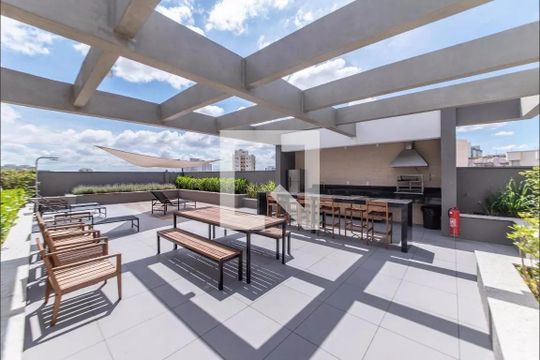 Área comum - Churrasqueira de kitnet/studio para alugar com 1 quarto, 25m² em Vila Guarani (zona Sul), São Paulo